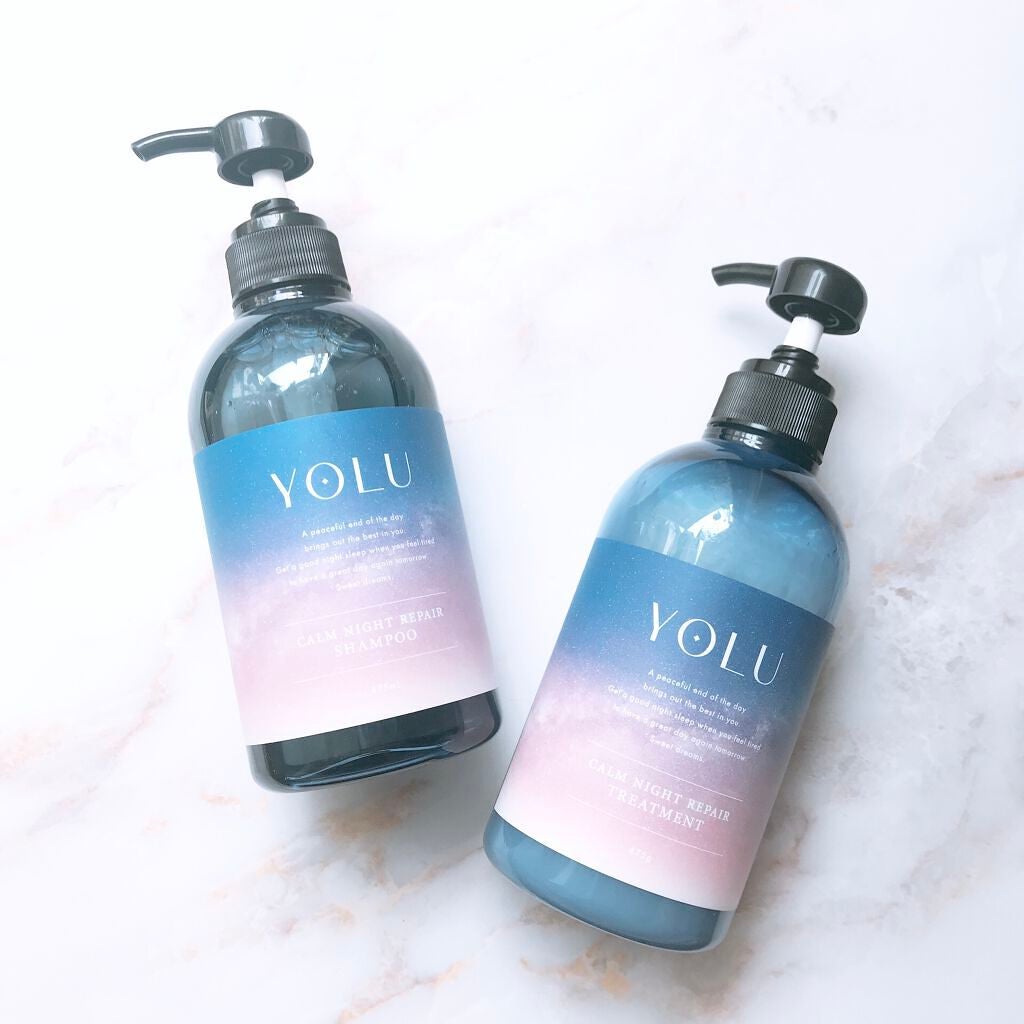 カームナイトリペアシャンプー/トリートメント/YOLU/市販シャンプーを使ったクチコミ(1枚目)