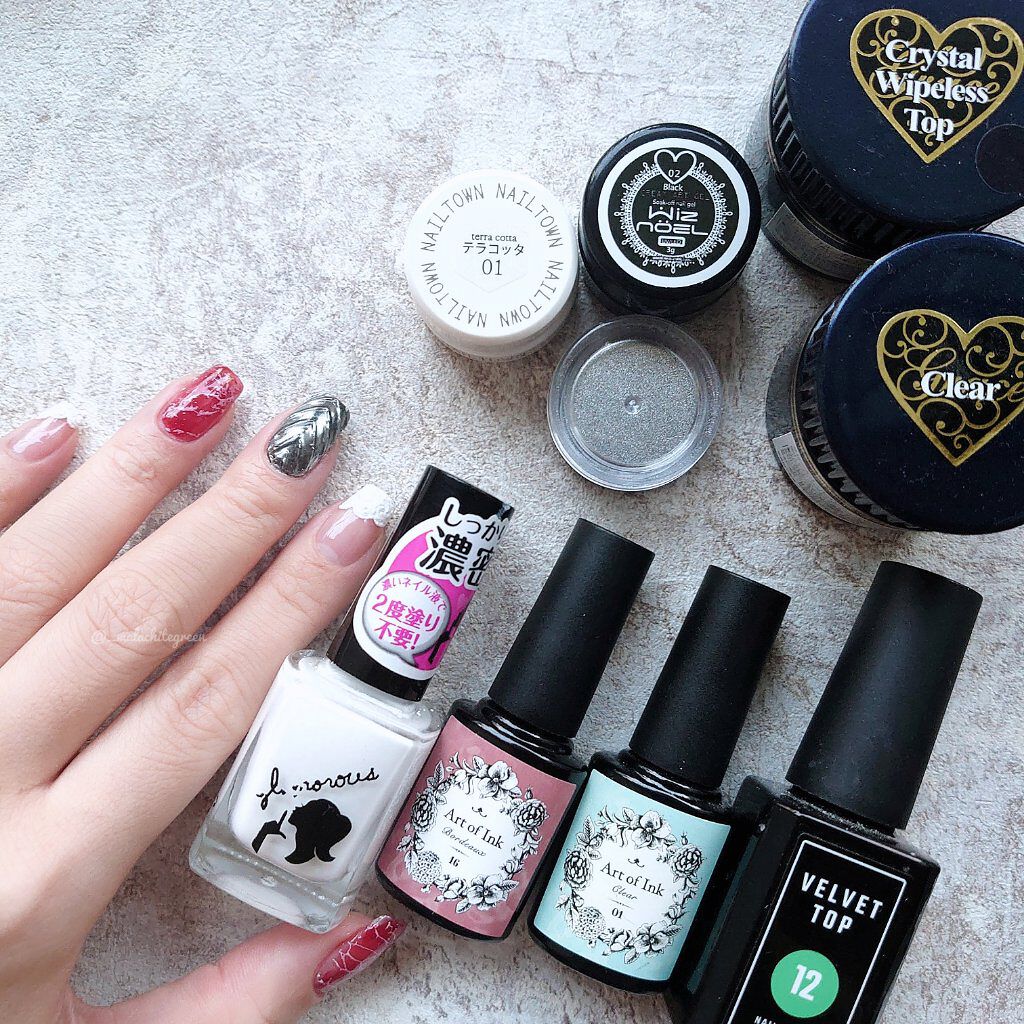 ネイルタウンジェル テラコッタジェル 1ホワイト/NAILTOWN/ジェルネイルを使ったクチコミ（3枚目）