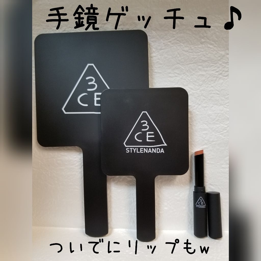 3CE スクエア ミニ ハンドミラー/3CE/その他化粧小物を使ったクチコミ(1枚目)