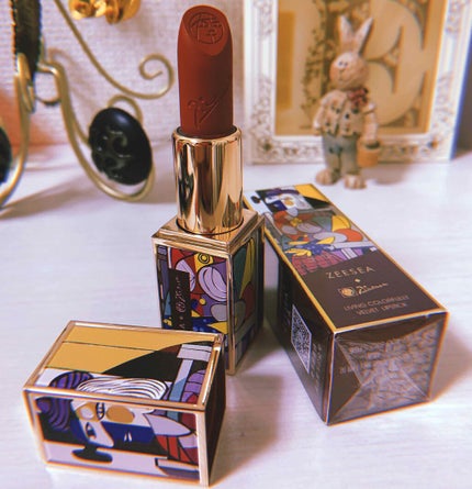 ピカソベルベットマットリップスティック/ZEESEA/口紅を使ったクチコミ(1枚目)