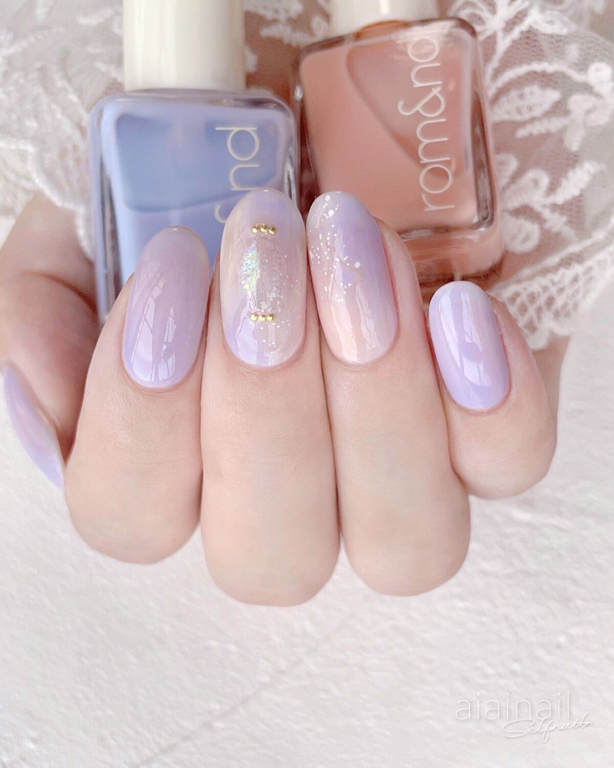 ムードペブルネイル/rom&nd/マニキュアを使ったクチコミ（3枚目）