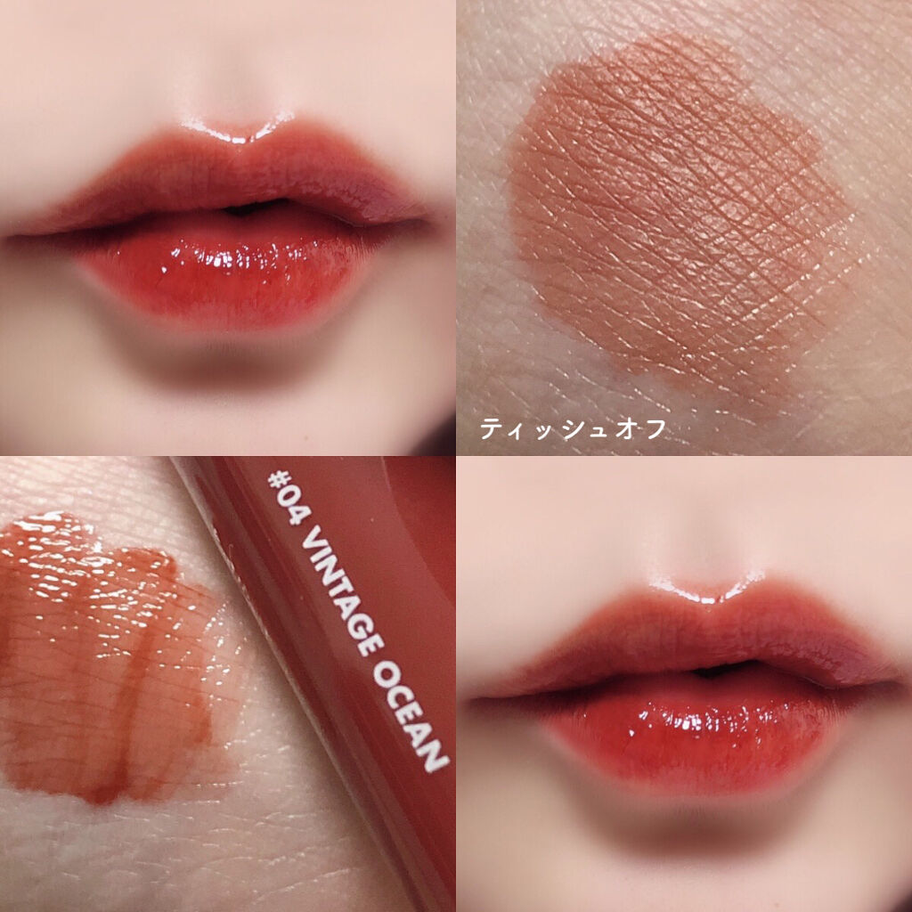 グラスティングウォーターティント/rom&nd/リップティントを使ったクチコミ（2枚目）