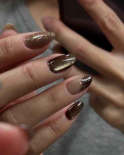 🐒ズボラママみっちゃんの高見えネイル💅 on LIPS 「←他にもたくさん投稿してます2024年もたくさんお世話になりま..」(1枚目)