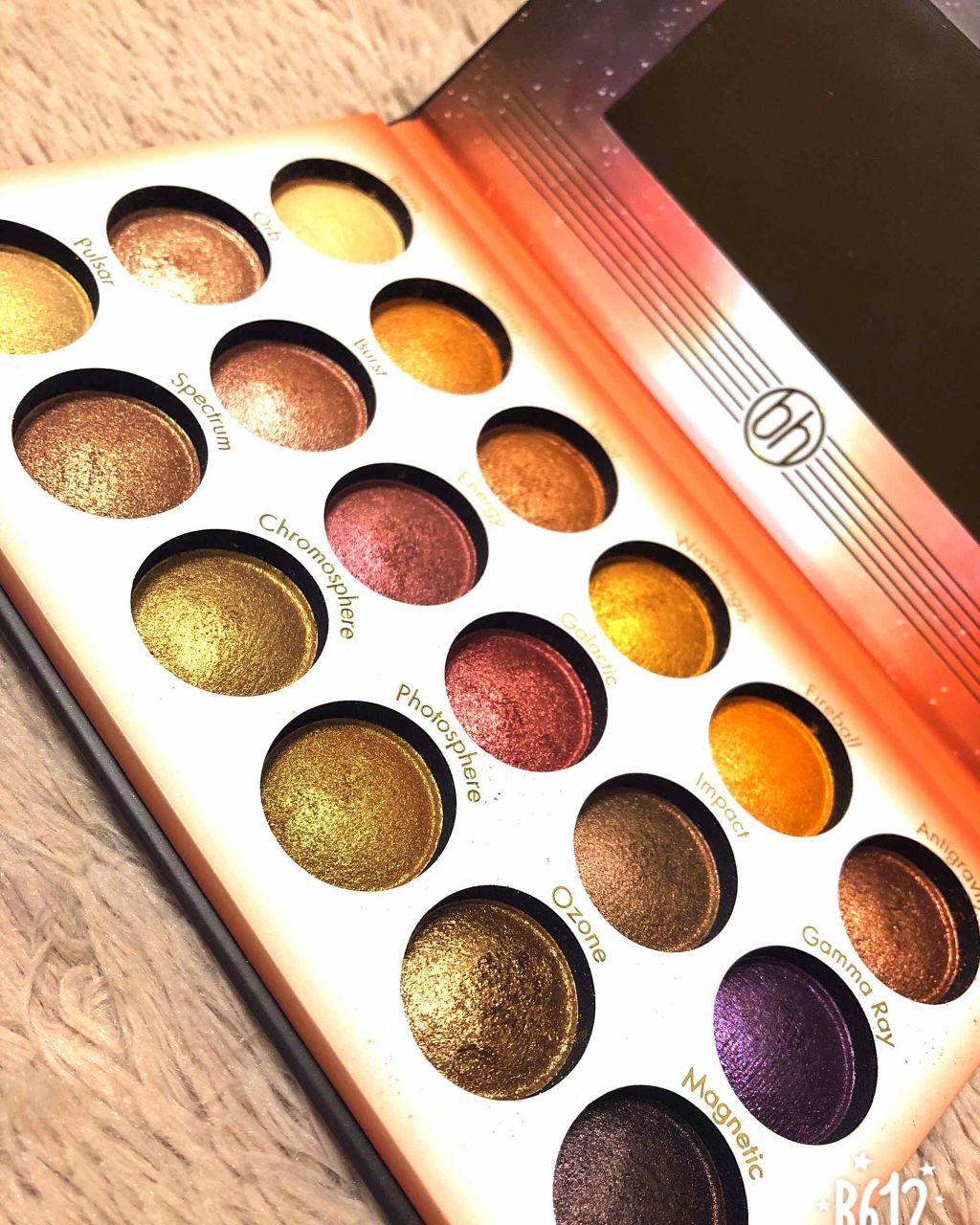 Solar Flare 18 Color Baked Eyeshadow Palette/bh cosmetics/アイシャドウパレットを使ったクチコミ（2枚目）