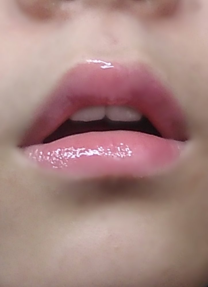 ナイトバカンスリップジェル EX-2/KATE/口紅を使ったクチコミ（2枚目）