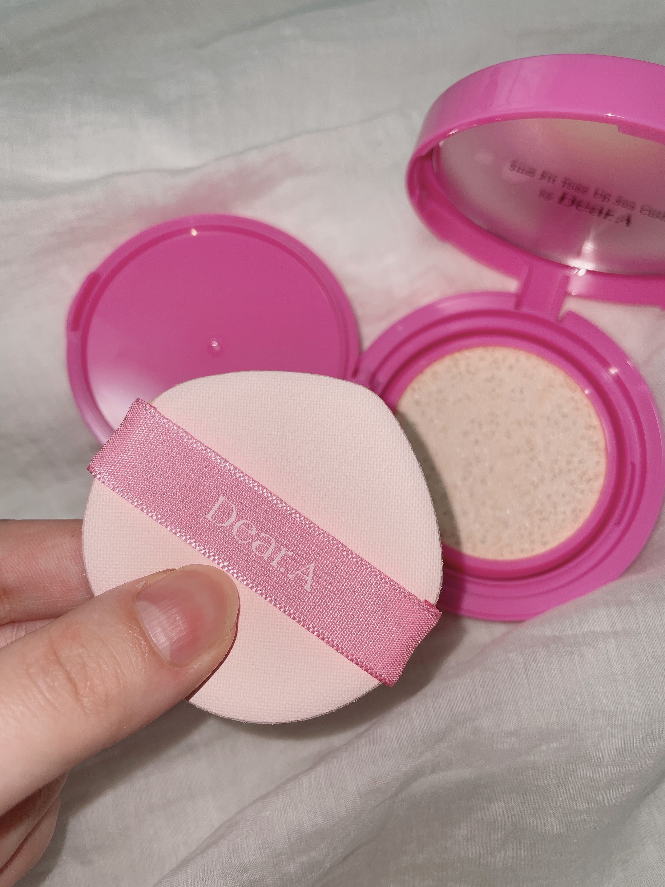 スリムフィットトーンアップサンクッション/Dear.A/日焼け止めローションを使ったクチコミ（2枚目）