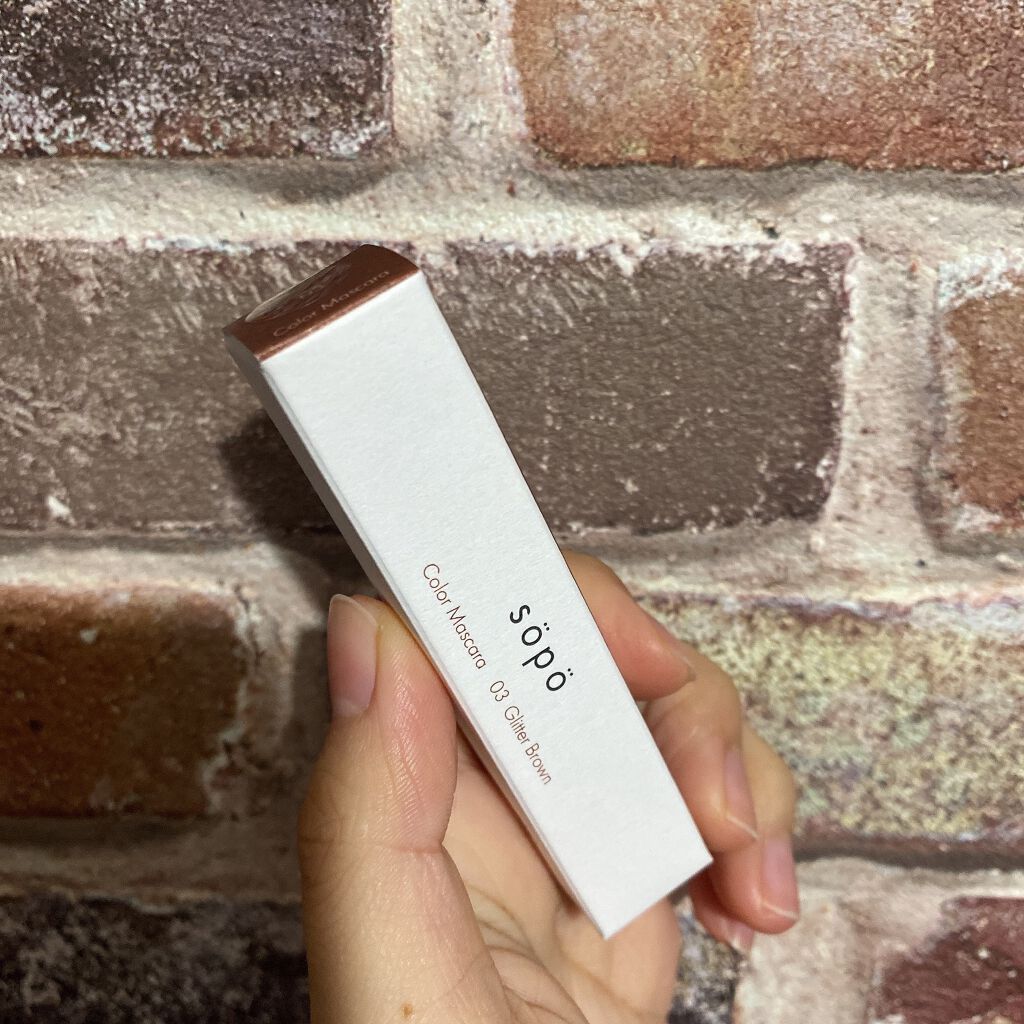 カラーマスカラ/sopo/マスカラを使ったクチコミ（2枚目）