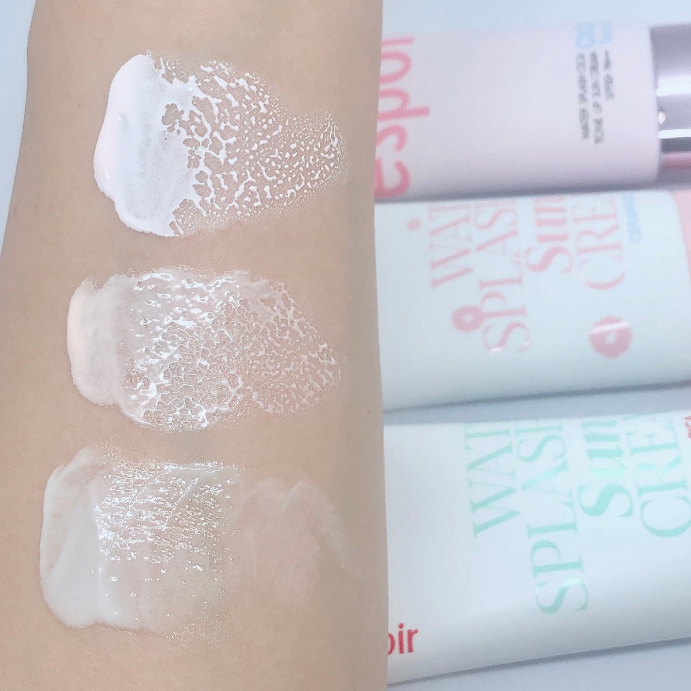 ウォータースプラッシュシカトーンアップクリーム/espoir/化粧下地を使ったクチコミ(4枚目)