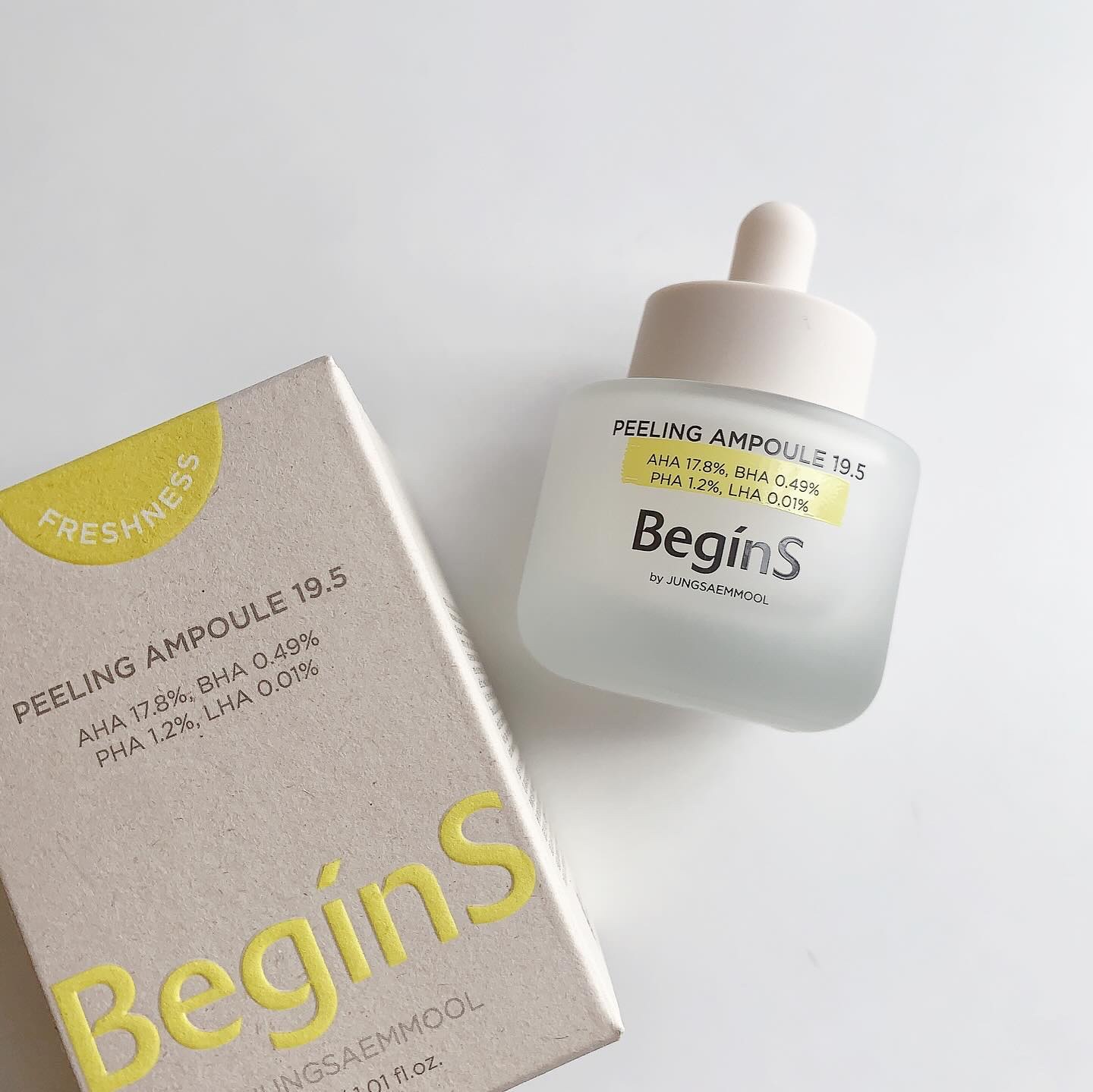 Peeling Ampoule 19.5/BeginS by JUNGSAEMMOOL/ピーリングを使ったクチコミ（3枚目）
