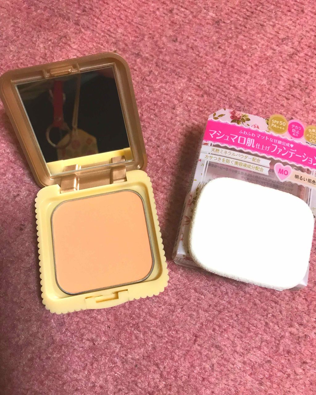 マシュマロフィニッシュファンデーション/キャンメイク/パウダーファンデーションを使ったクチコミ(2枚目)