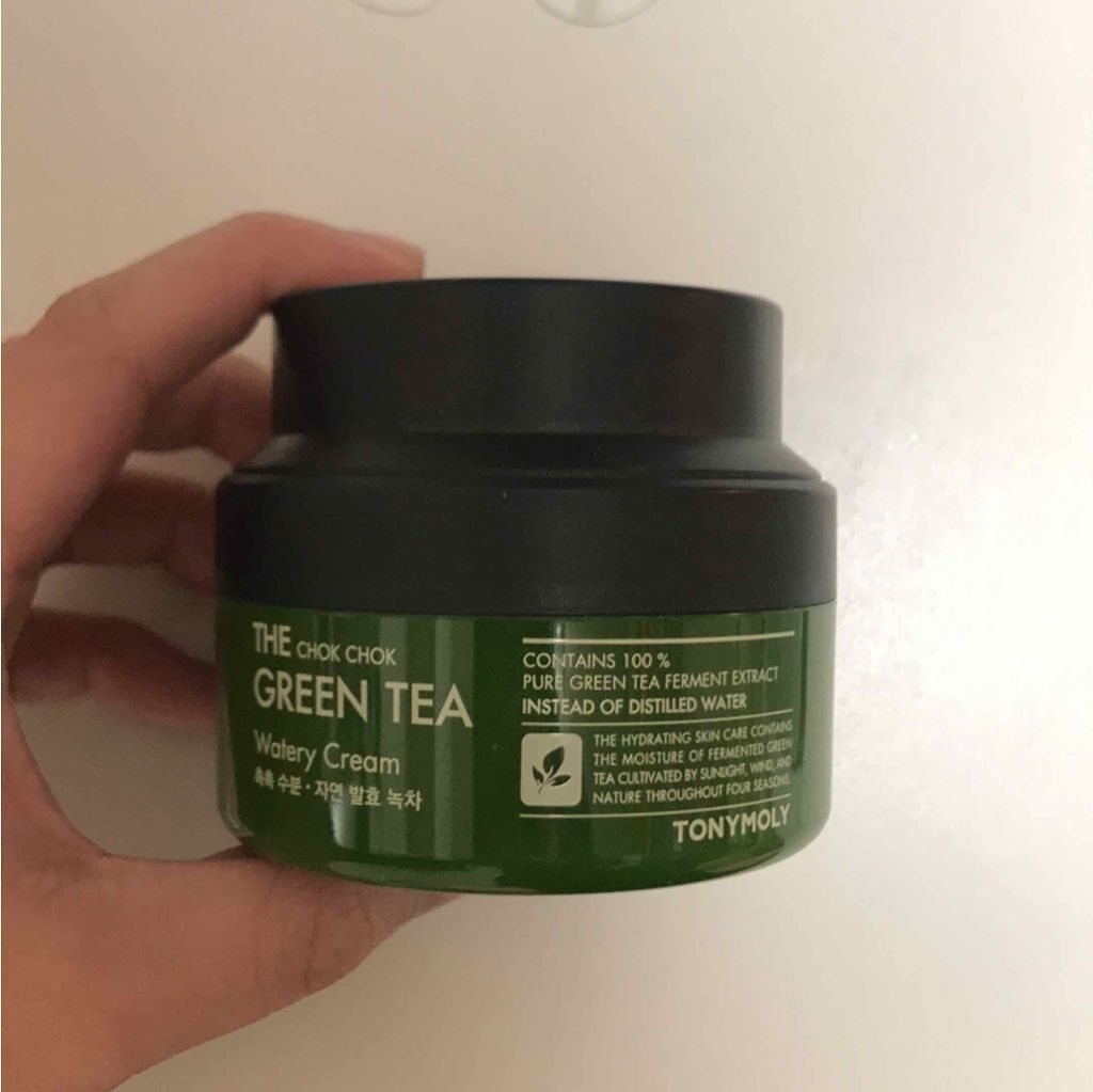 THE CHOK CHOK GREENTEA Watery Cream/TONYMOLY/フェイスクリームを使ったクチコミ（1枚目）