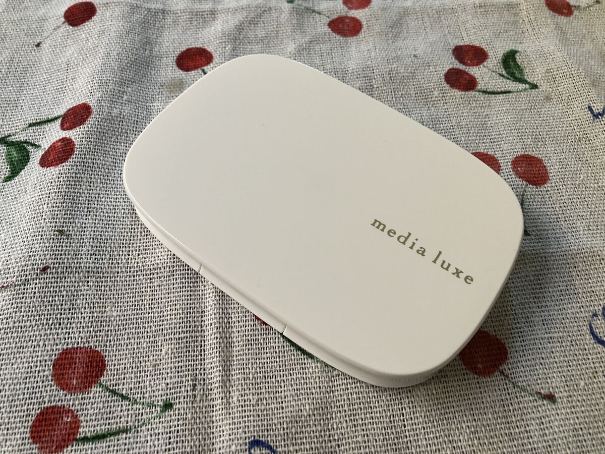 パウダーファンデーション 02 レフィル/media luxe/パウダーファンデーションを使ったクチコミ（3枚目）