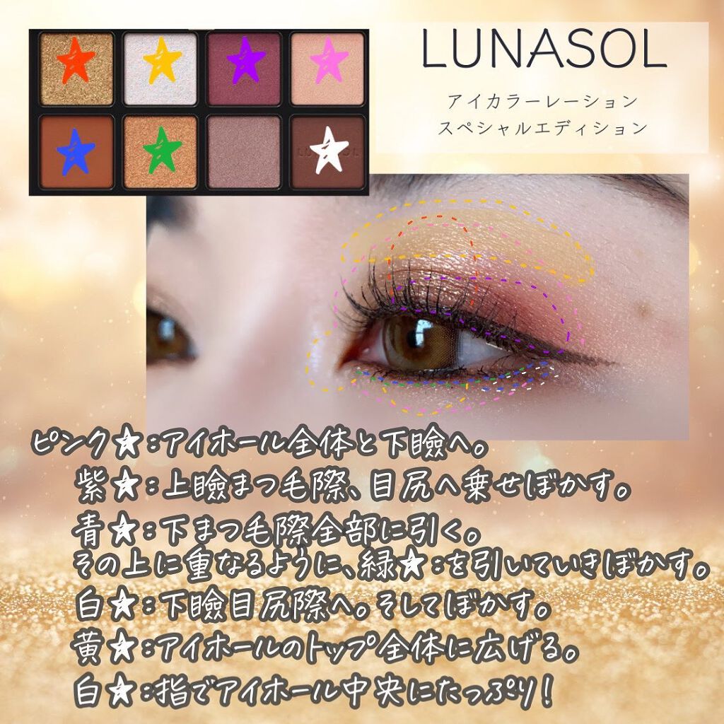 アイカラーレーション スペシャルエディション/LUNASOL/アイシャドウパレットを使ったクチコミ(2枚目)