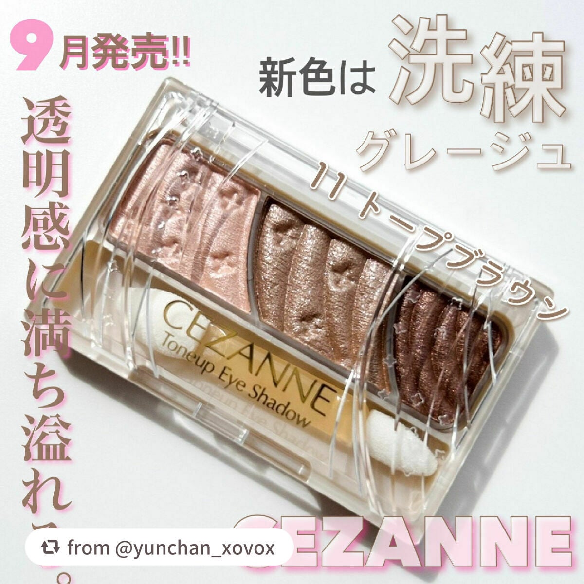 トーンアップアイシャドウ/CEZANNE/アイシャドウパレットを使ったクチコミ(1枚目)