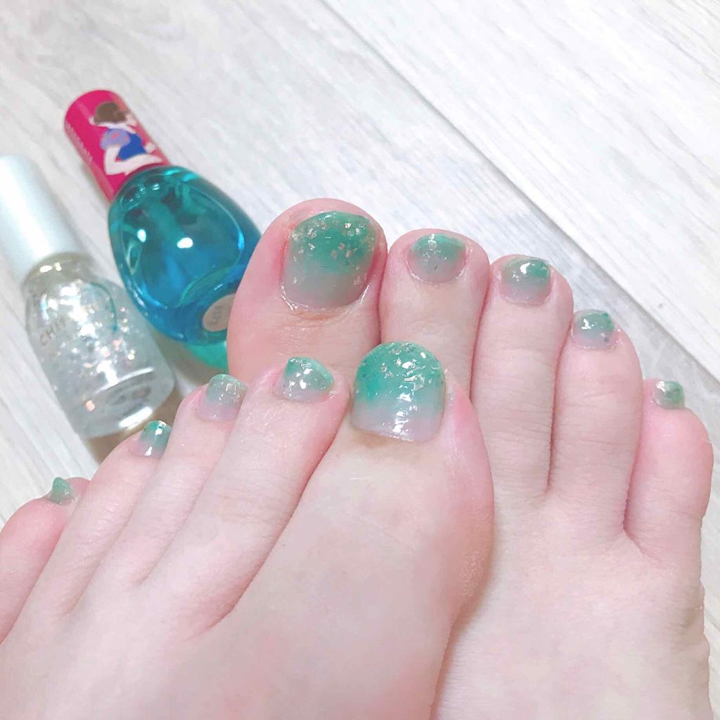 ジェルドロップネール インテグレートを使った口コミ メロンソーダ 風ネイル 今流行りのインテ By つばき 脂性肌 代前半 Lips
