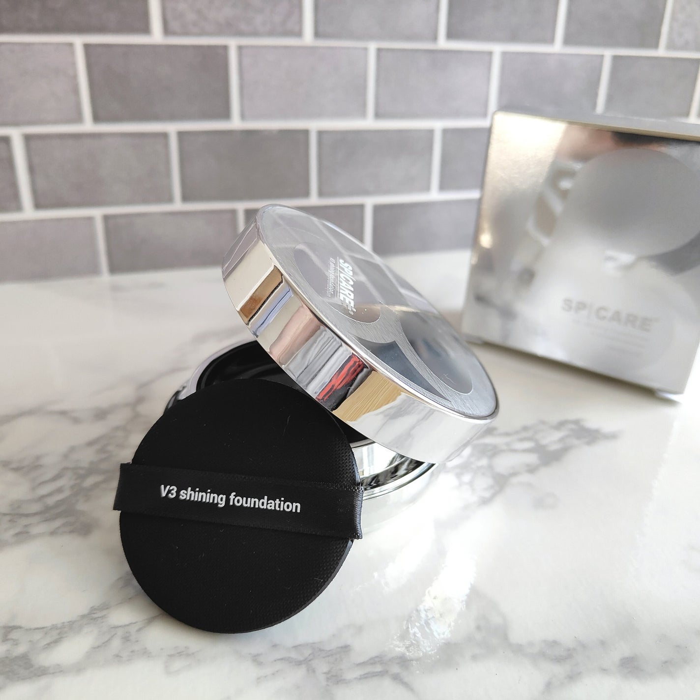 V3シャイニングファンデーション/SPICARE/クッションファンデーションを使ったクチコミ(7枚目)