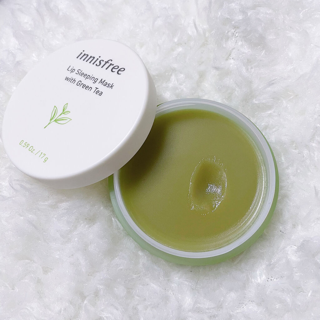 グリーンティー リップスリーピングマスク/innisfree/リップケアを使ったクチコミ（1枚目）