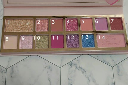 ピンカー タイムズ アヘッド アイシャドウ パレット/Too Faced/アイシャドウパレットを使ったクチコミ(2枚目)