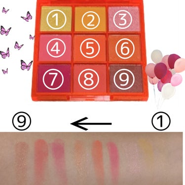 UR GLAM　BLOOMING EYE COLOR PALETTE/U R GLAM/アイシャドウパレットを使ったクチコミ（2枚目）