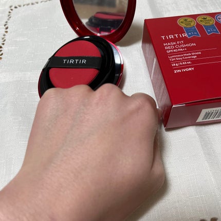 マスク フィット レッド クッション/TIRTIR(ティルティル)/クッションファンデーションを使ったクチコミ(4枚目)