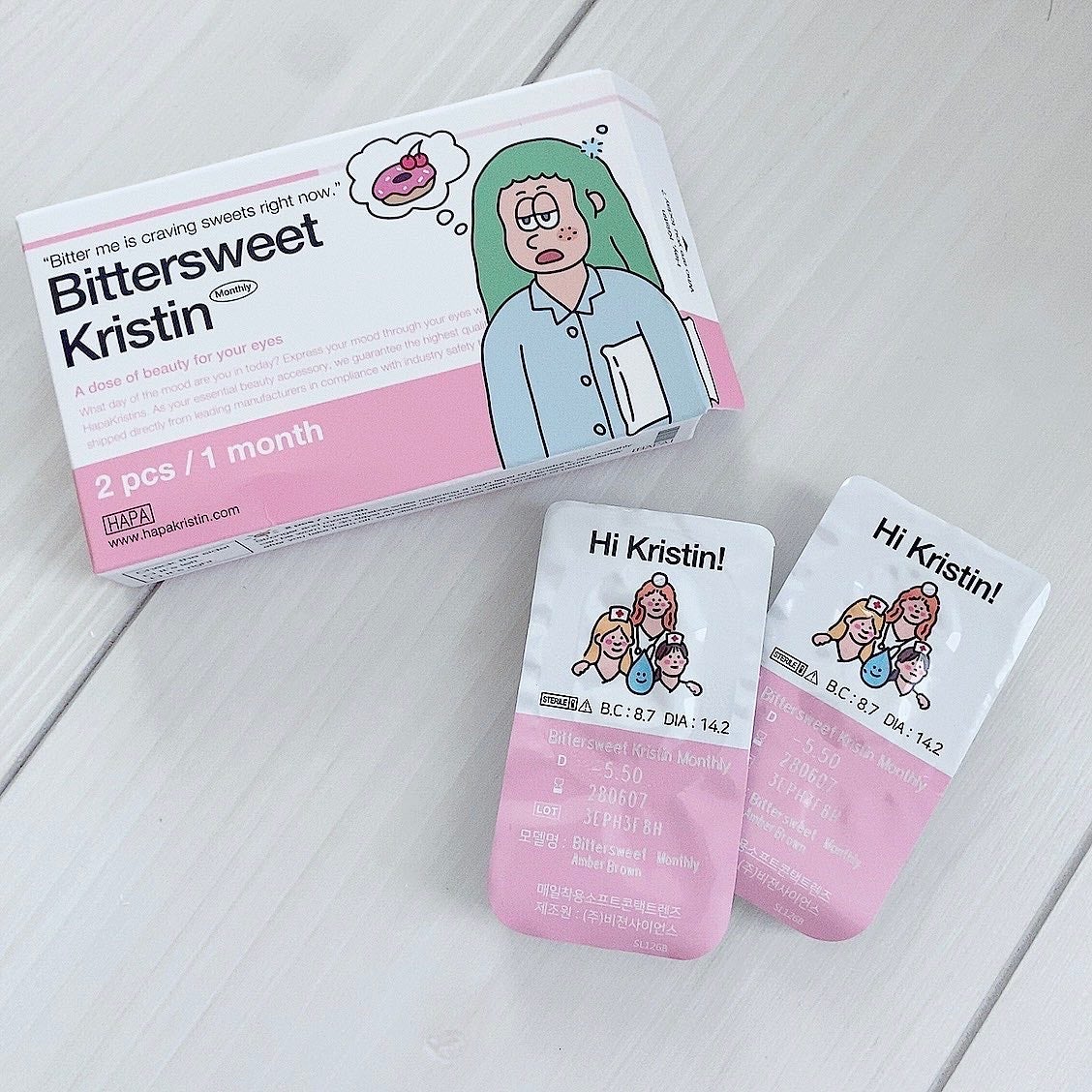 ビタースイートクリスティン/Hapa kristin/カラーコンタクトレンズを使ったクチコミ(1枚目)