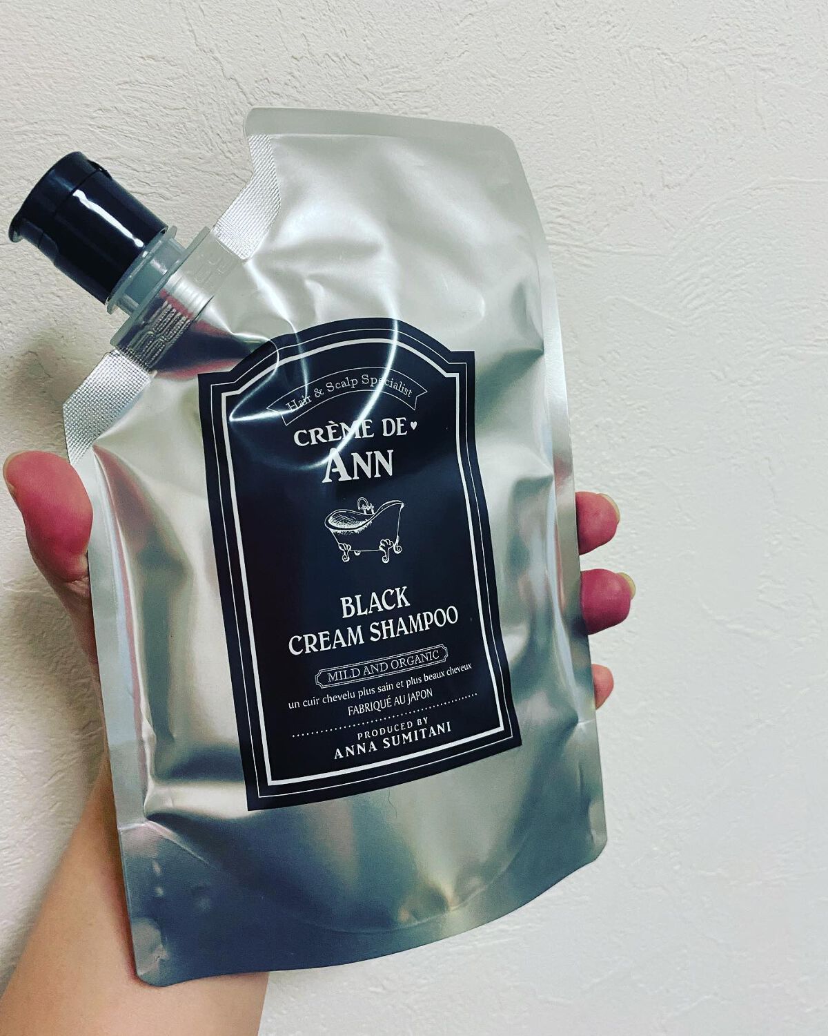 ブラッククリームシャンプー/creme de Ann/市販シャンプーを使ったクチコミ(1枚目)