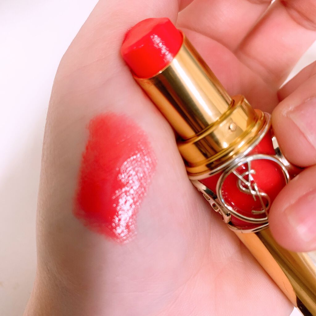 ルージュ ヴォリュプテ シャイン/YVES SAINT LAURENT BEAUTE/口紅を使ったクチコミ(3枚目)