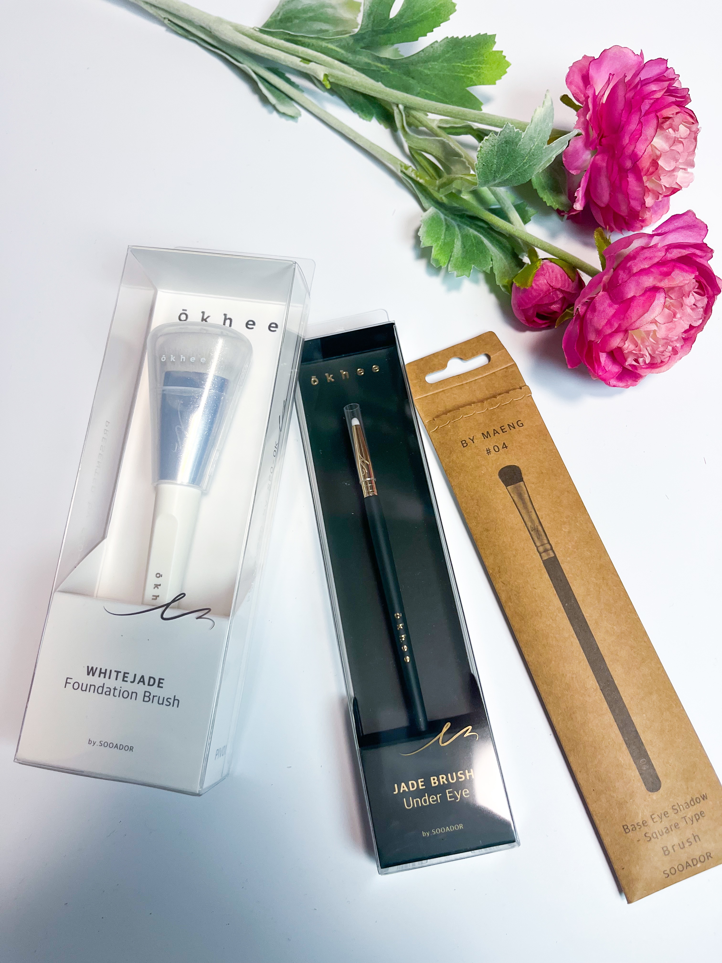 okhee 白玉ファンデーションブラシ/SOOA DOR/メイクブラシを使ったクチコミ（3枚目）