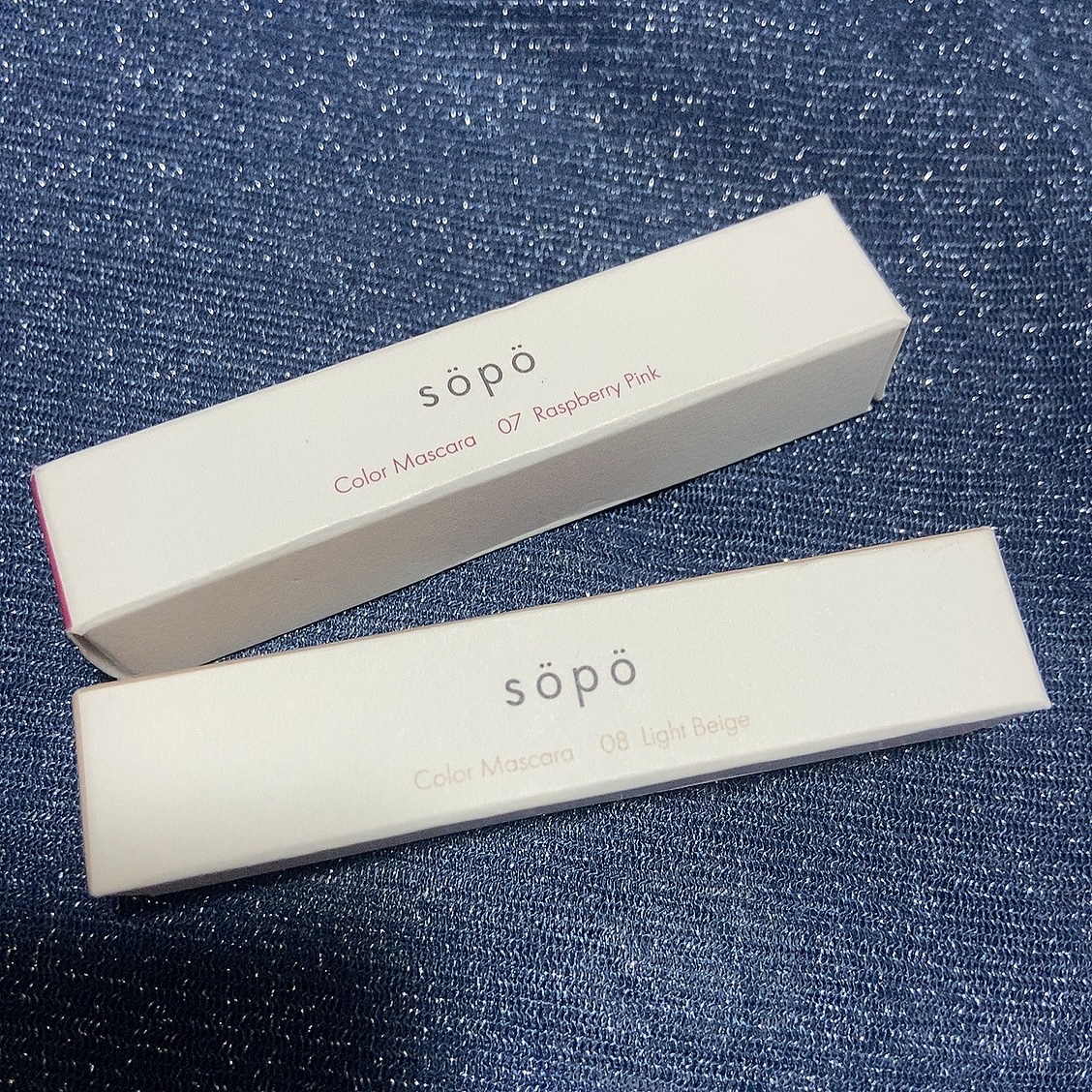 カラーマスカラ/sopo/マスカラを使ったクチコミ（1枚目）