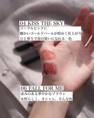 ディヴァインリップジェム 04 KISS THE SKY/THREE/口紅を使ったクチコミ（3枚目）