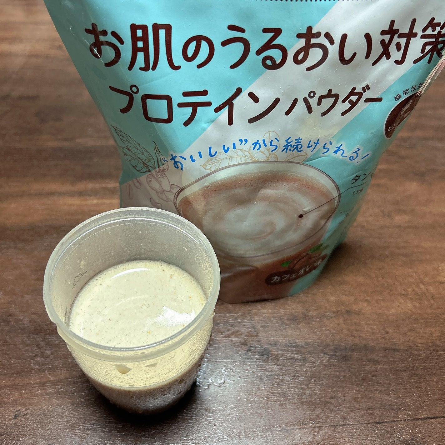 ミライPlusプロテイン ミルクココア味 ホエイ&ソイプロテインパウダー/森永乳業/その他プロテインを使ったクチコミ(3枚目)