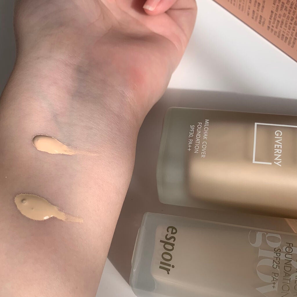 ビーグローファンデーション/espoir/リキッドファンデーションを使ったクチコミ(2枚目)