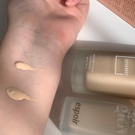 ビーグローファンデーション/espoir/リキッドファンデーションを使ったクチコミ(2枚目)