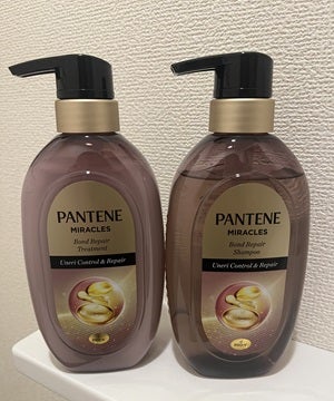 ミラクルズ うねりコントロール&リペア ボンドリペア シャンプー/トリートメント/パンテーン/市販シャンプーを使ったクチコミ(1枚目)
