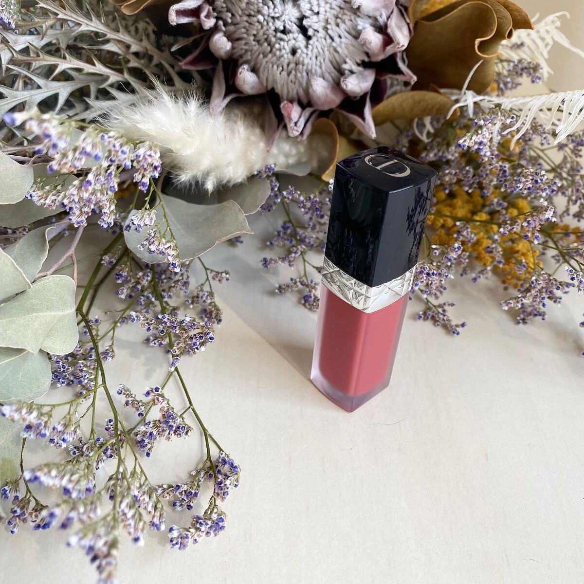 ルージュ ディオール フォーエヴァー リキッド 558 フォーエヴァー グレース/Dior/口紅を使ったクチコミ（1枚目）