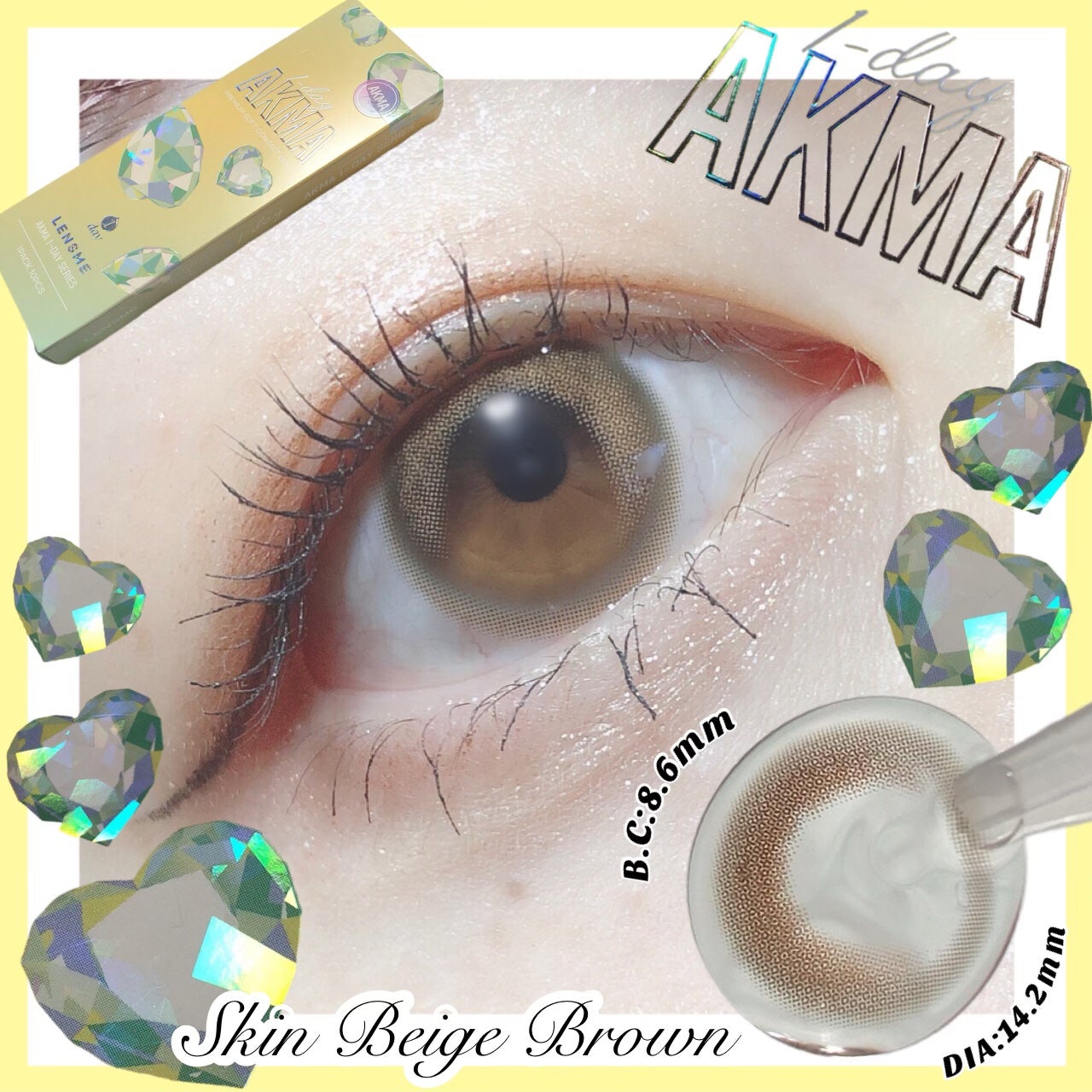 akma/AKMA by LENSME/カラーコンタクトレンズを使ったクチコミ(1枚目)