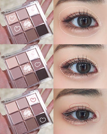 KEYBO FALL IN LOVE SHADOW PALETTE/keybo/パウダーアイシャドウを使ったクチコミ（2枚目）