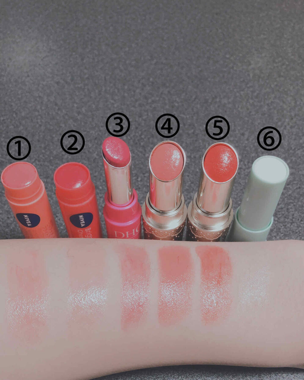 モイストピュアカラーリップ/ニベア/リップクリームを使ったクチコミ（2枚目）