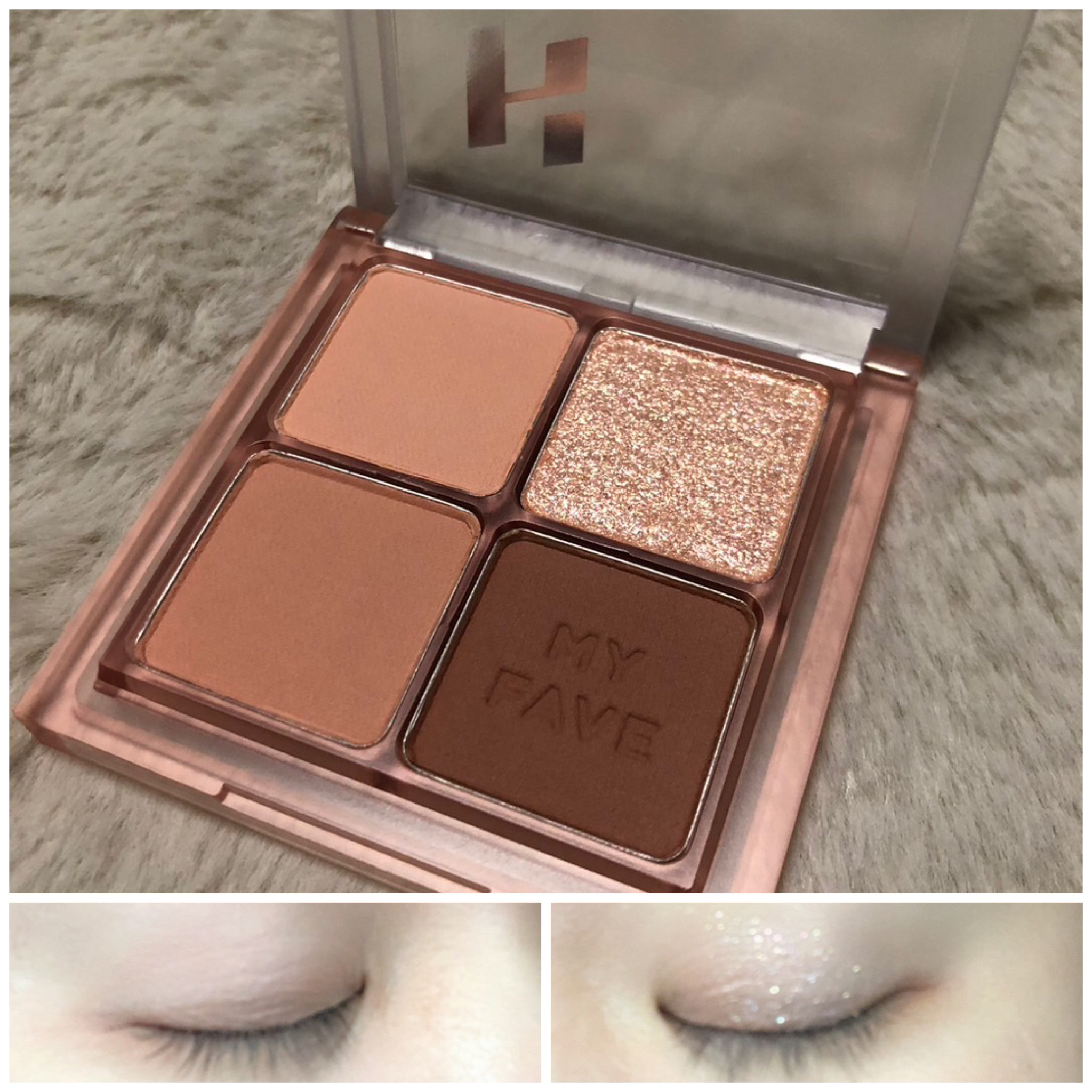 ホリカホリカ マイフェイブシャドウパレット（4カラー） #05 MERRY/HOLIKA HOLIKA/アイシャドウパレットを使ったクチコミ（3枚目）