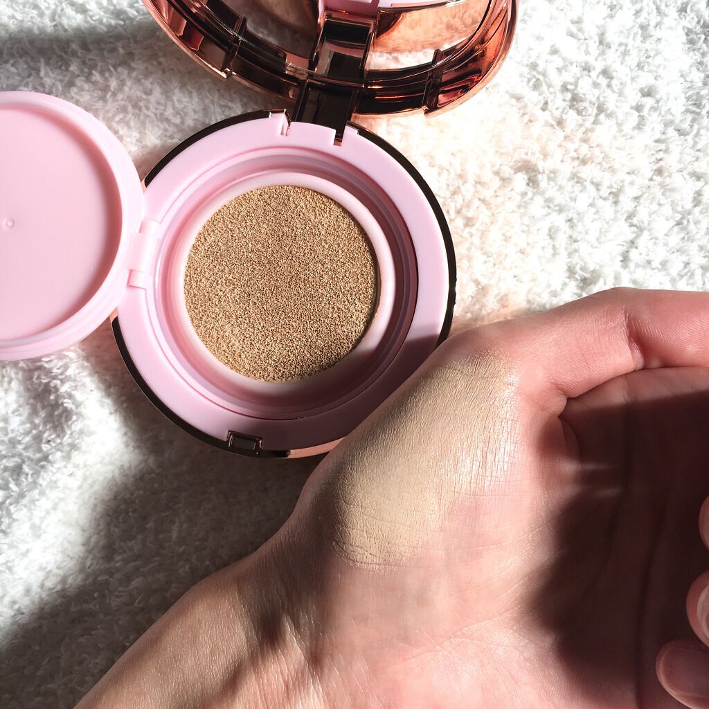 ピンクティーツリーカバークッション/APLIN/クッションファンデーションを使ったクチコミ(3枚目)