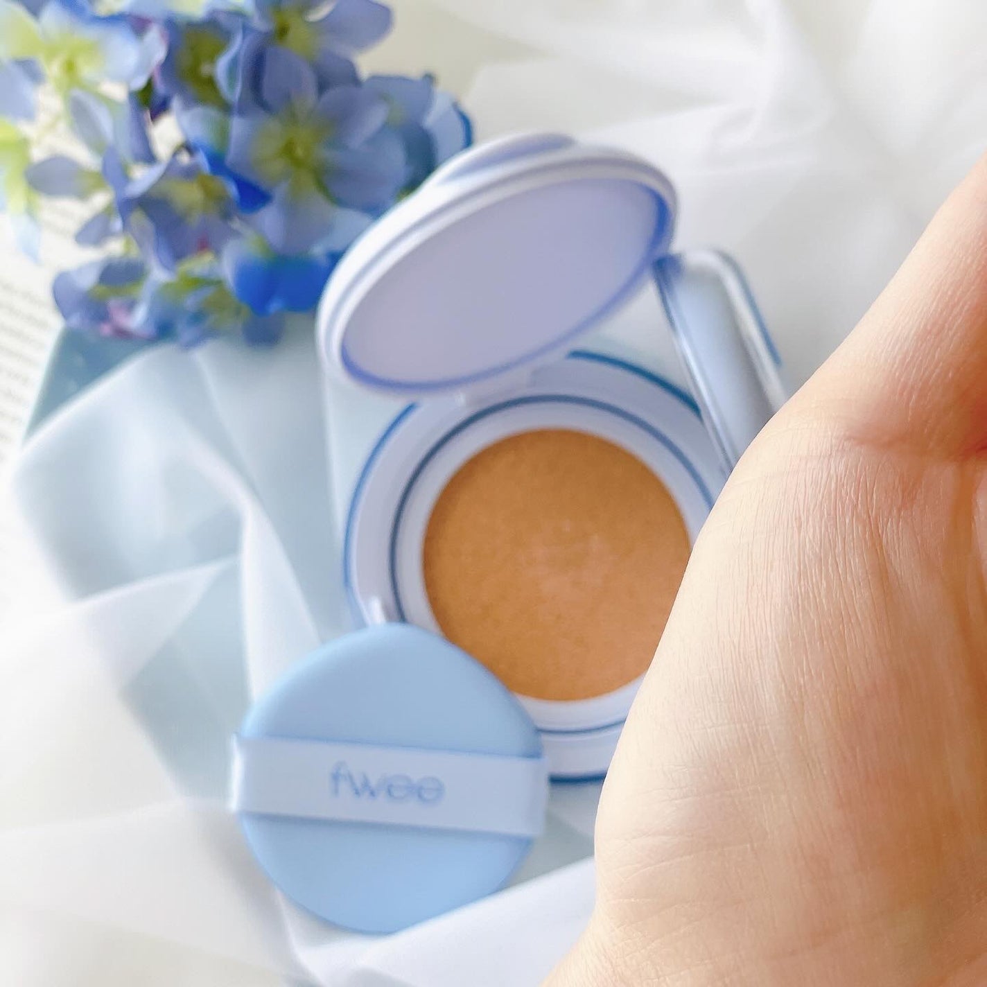 フィー クッションガラス ナチュラル/fwee/クッションファンデーションを使ったクチコミ(6枚目)