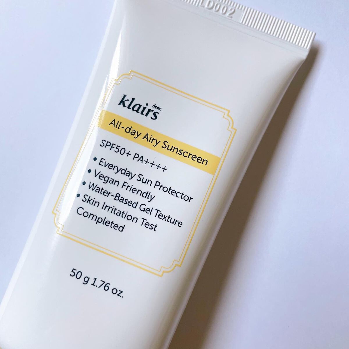 All-day エアリーサンスクリーン50g/Klairs/日焼け止めクリームを使ったクチコミ（1枚目）