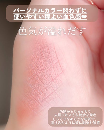 アディクション ザ ブラッシュ マット 007M Rose Latte/ADDICTION/パウダーチークを使ったクチコミ(3枚目)