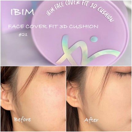 フェイスカバーフィット3Dクッション/IBIM/クッションファンデーションを使ったクチコミ(1枚目)