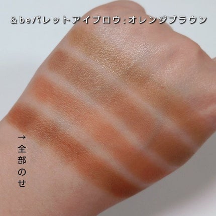 パレットアイブロウ/&be/パウダーアイブロウを使ったクチコミ(3枚目)