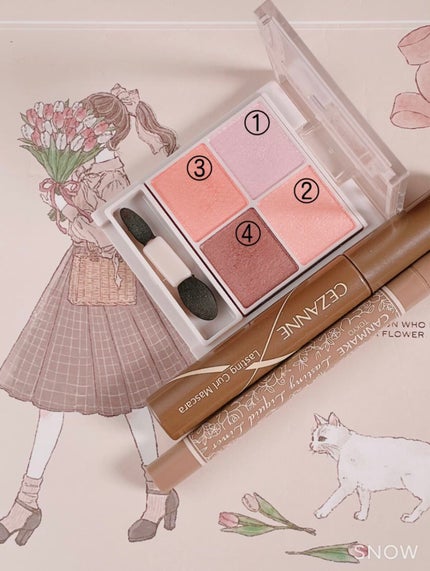 シルキースフレアイズ/キャンメイク/アイシャドウパレットを使ったクチコミ(1枚目)