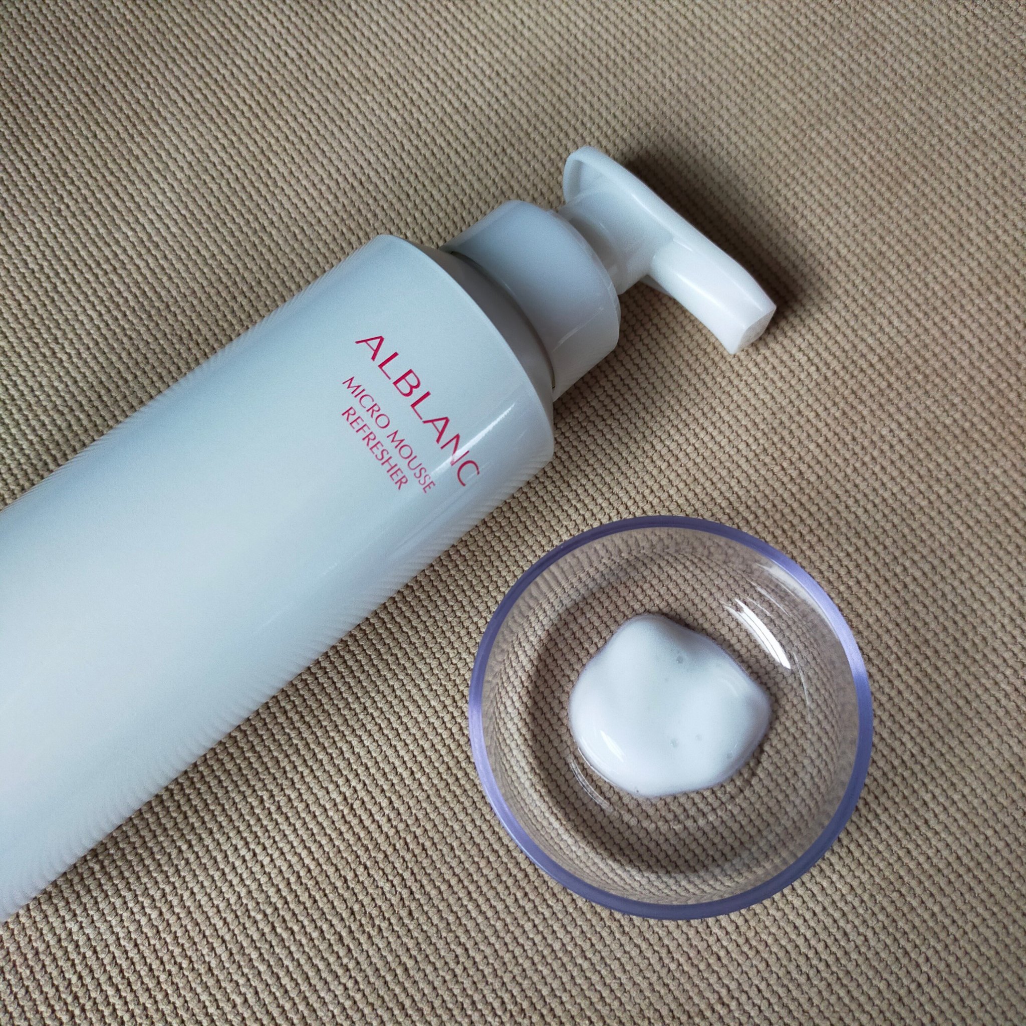 マイクロムース リフレッシャー/ALBLANC/泡洗顔を使ったクチコミ（1枚目）