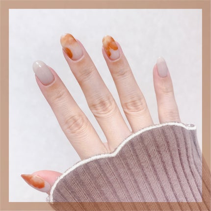 セミキュアジェルネイル(ハンド)/ohora/ネイルシールを使ったクチコミ(3枚目)