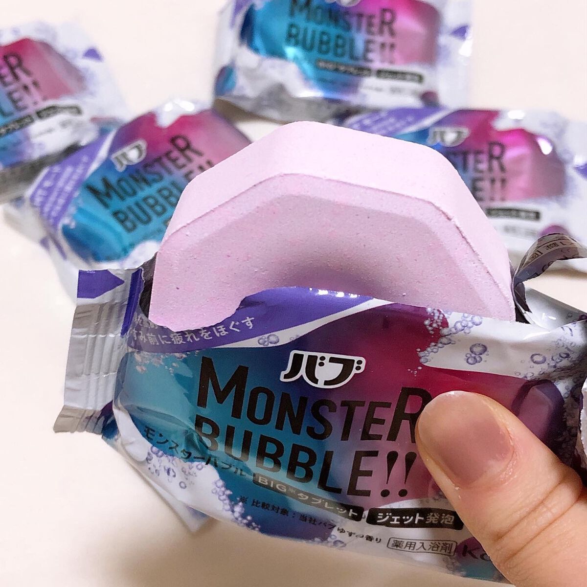 モンスターバブル NIGHTモード /バブ/炭酸系入浴剤を使ったクチコミ(6枚目)