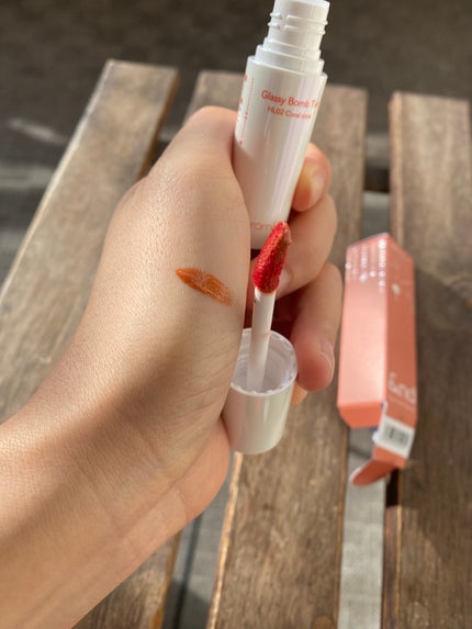 アンドバイロムアンド グラッシーボムティント/&nd by rom&nd/リップティントを使ったクチコミ(4枚目)